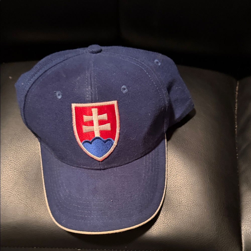 Blue Baseball Cap with Slovakia Emblem